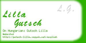 lilla gutsch business card